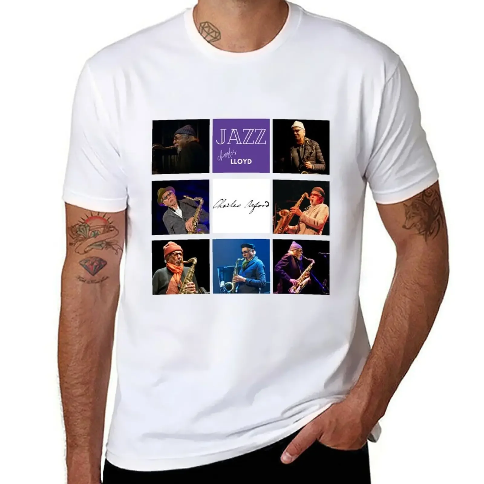 

Jazz music legends - Charles Lloyd T-shirt sublime oversized customs design your own mens graphic t-shirts