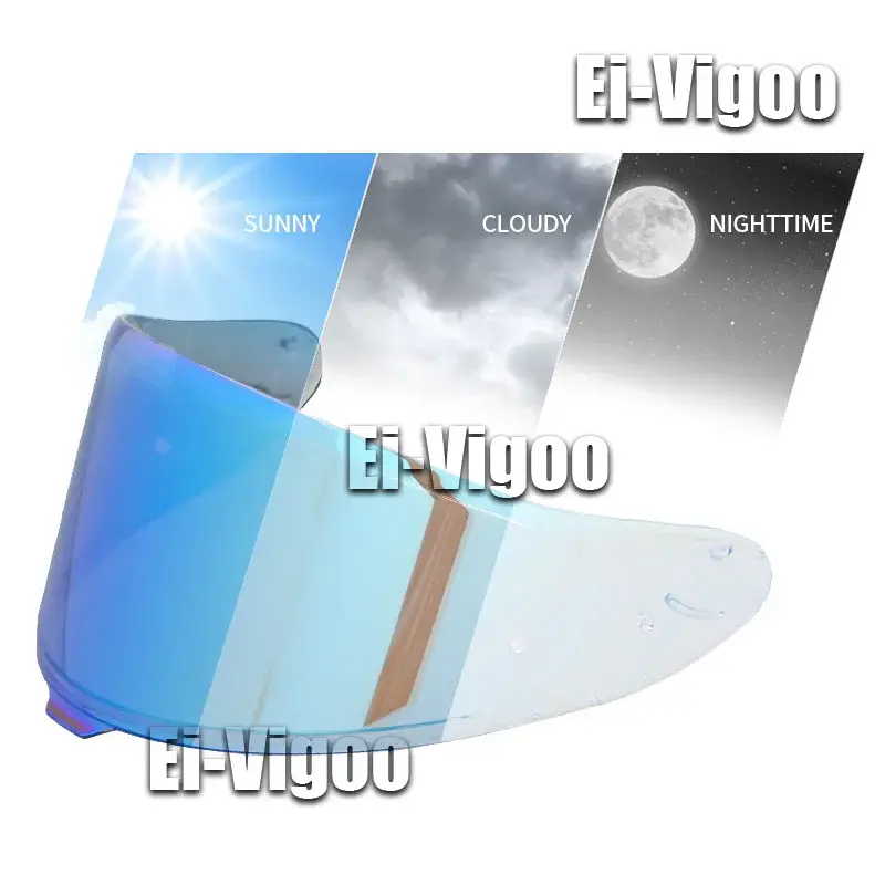Photochromic Visor for SHOEI RF1400 RF-1400 NXR2 CWR-F2 Z8 CWR-F2R X15 X-15 X-Fifteen X-SPR Pro Autochromic Lenses Helmet Shield - Image 6