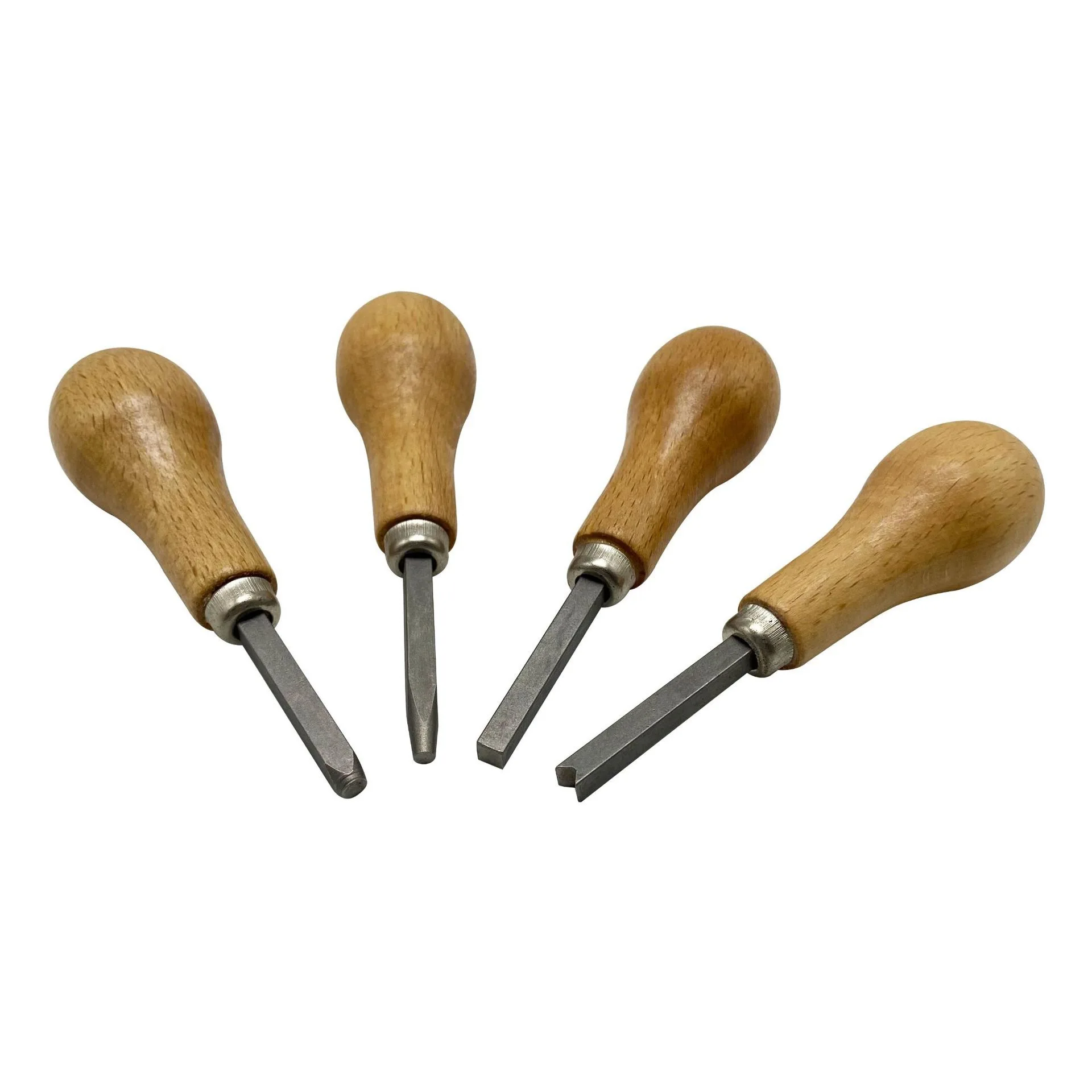 Grooved Square Bezel Pusher with Wooden Handle – Premium Jewelry Setting & Crafting Tool