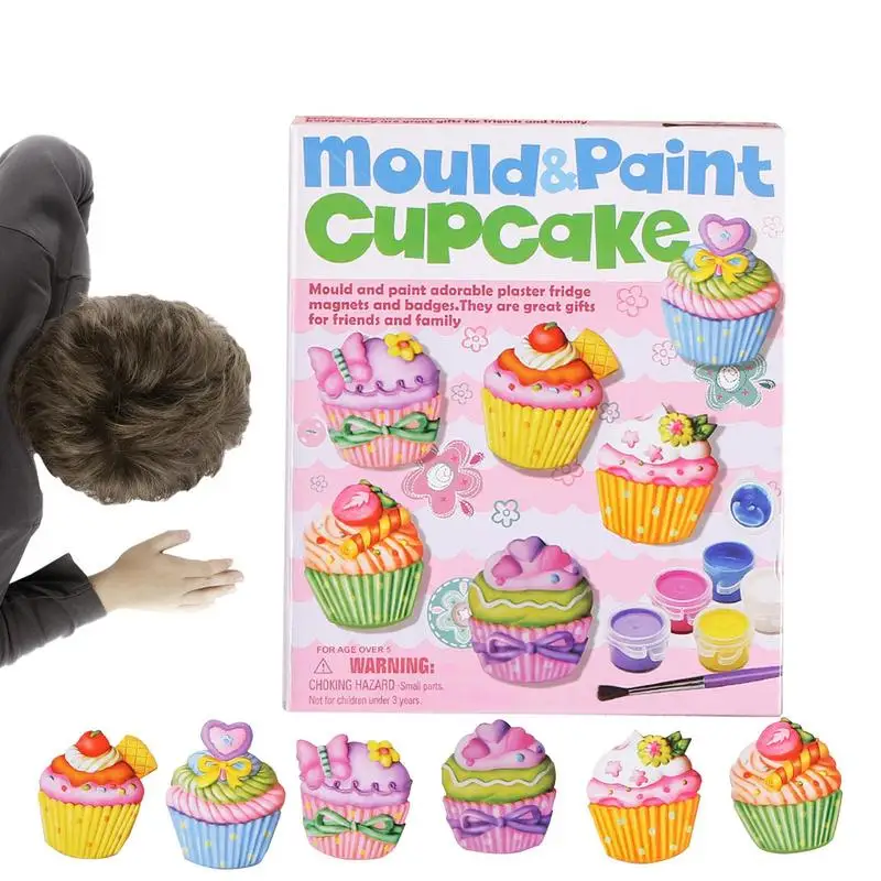 

Plaster Toys Kids DIY Toys Cupcake & Sealife Shaped Plaster Painting Doll Creative Kids Plaster Paint Crafts And Arts Kit