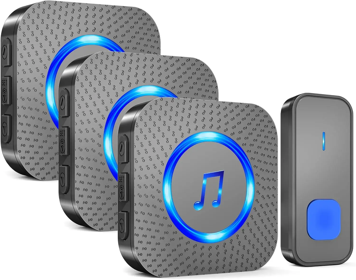 Wireless Doorbell System with 1300ft Range and 55 Chimes