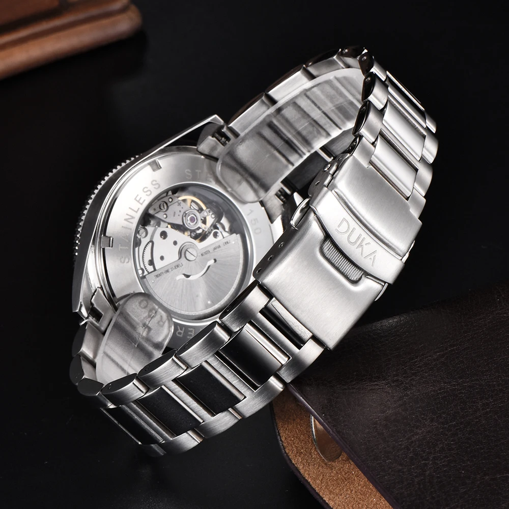 DUKA 2024 Mens Watches Top brand Luxury Mechanical Automatic Watch For Men Sapphire Stainless sports Waterproof wristwatch Clock