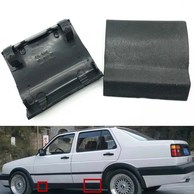 Car Exterior Left&right Side Big Bumper Side Skirt Jack Flap Cover Trim