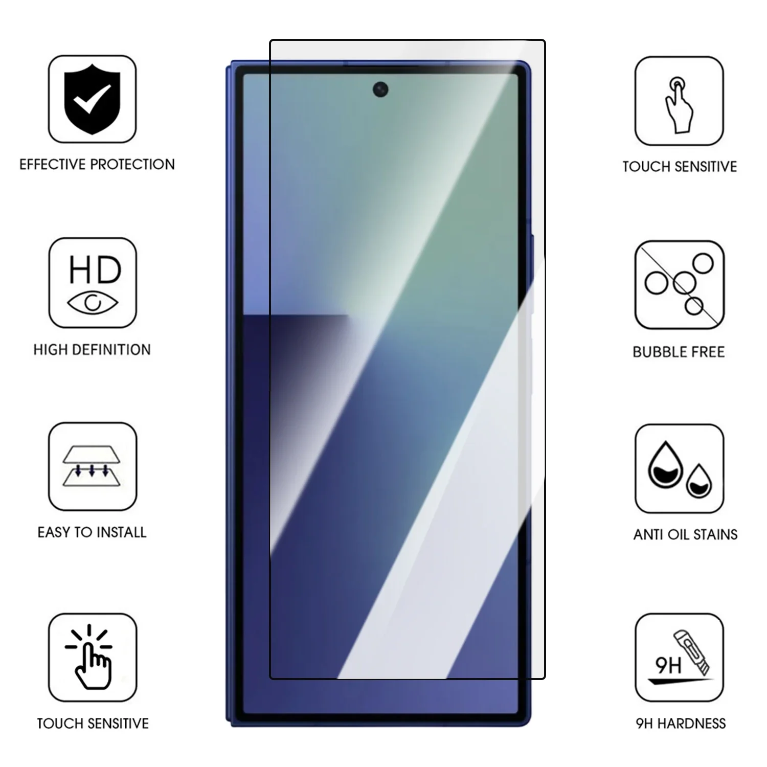Pour Samsung Galaxy Z Fold 7 Protecteur d'écran de confidentialité Facile à installer Verre trempé arrière anti-espion pour Samsung Z Fold7 5G – Image 2