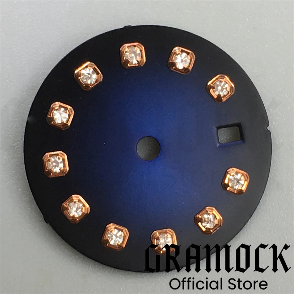 Multicolor Sunburst Gradient Watch Dial with Diamond Markers and Date Window for Automatic Women's Watch