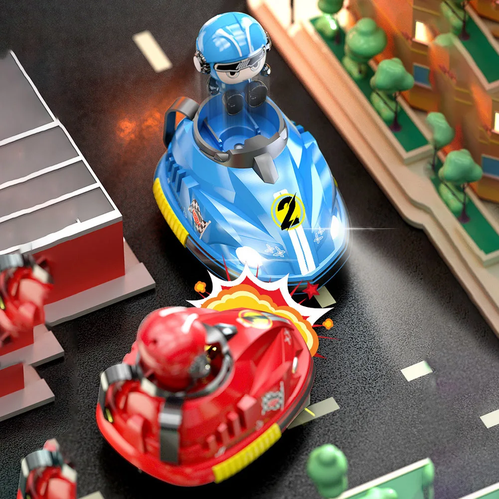 RC Ejecting Bumper Car Toy 2 Players RC Cartoon Car Toys Battle Race Vehicles Toddlers Toys Birthday Gifts for Boys Girls