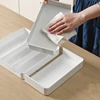 SHIMOYAMA Cutlery Storage Tray Retractable Kitchen Drawer Tableware Storage Box Spoon Knife Fork Separation Organizer Container 6