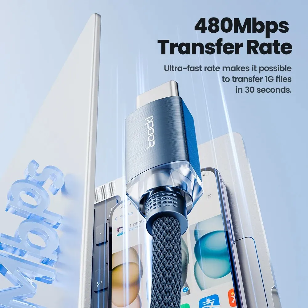 Toocki USB C to Lighting Cable for iPhone 14 13 12 11 Pro Max Mini 8 7 Plus AirPods iPad Fast Charging Type C Lightning Cable Best Sellers In Phones Accessories