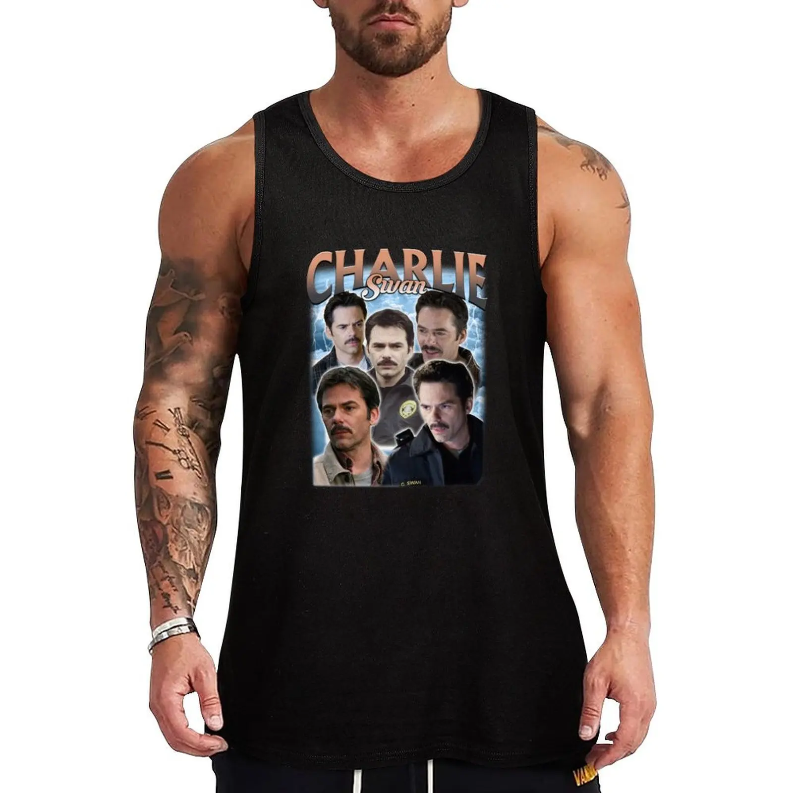 

Chárlíe Swán Twílíght, Team Chárlie TWíLíght Tank Top Vest for boy gym clothing