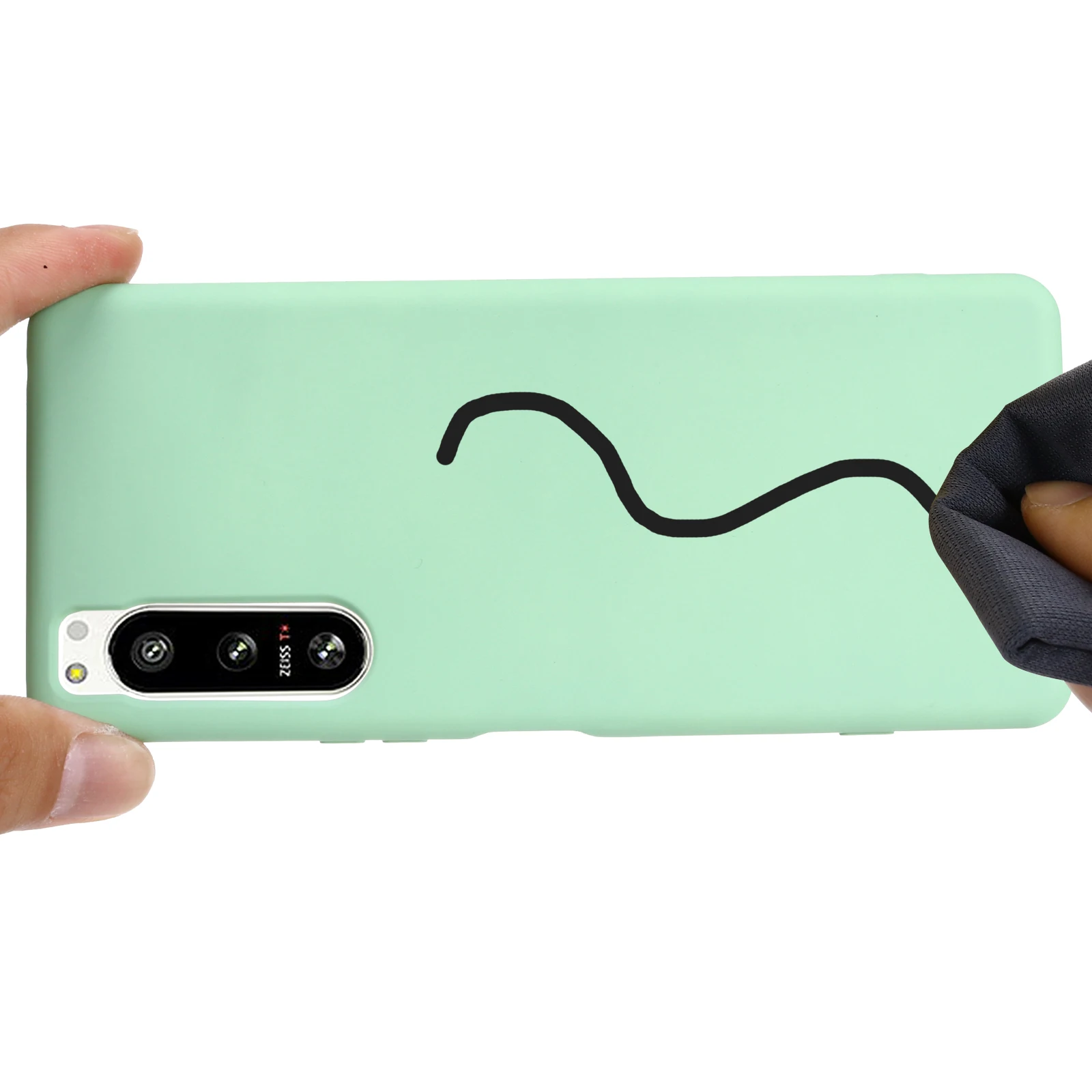 Premium Liquid Silicone Lanyard Phone Case - Soft Gel Rubber Cover
