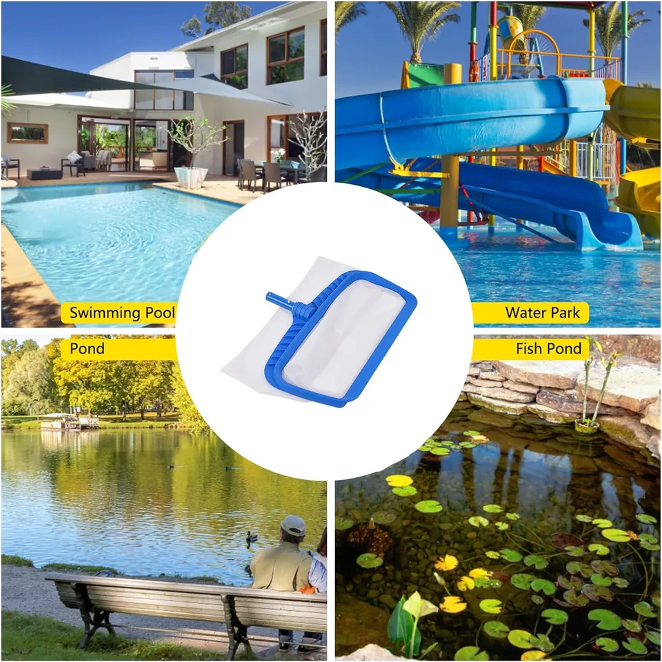 Eosnow Strumento Per La Pulizia Efficace Della Vasca Per Laghetto Della Piscina Della Rete A Maglia Fine Dello Skimmer Leggero Per Foglie 82561907 - Foto 5