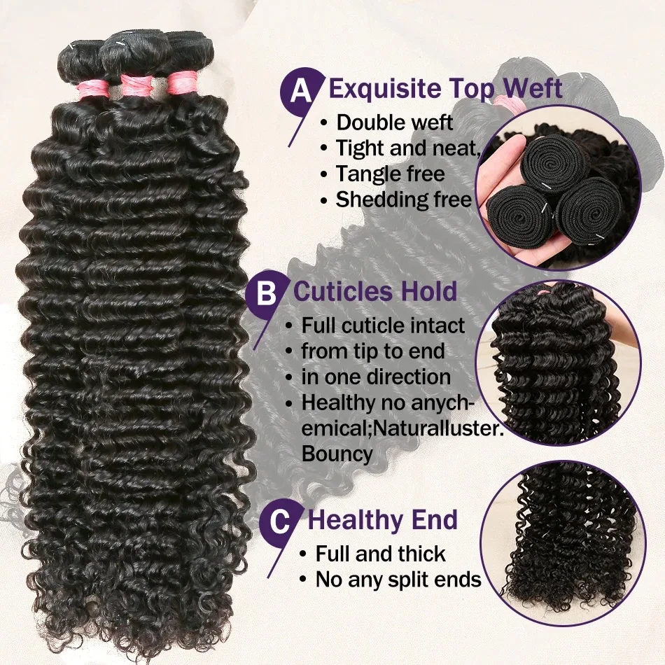 100% Human Hair Bundles human hair extensions 2 3 4 5 Pcs Brazilian Remy Human Hair Raw For Black Women