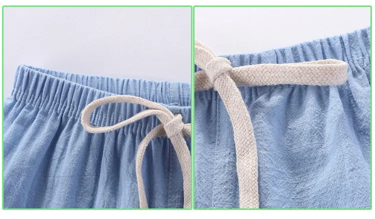 Kids Shorts Boys Girls Baby Summer Beach Loose Casual Pants Cotton & Linen Comfortable
