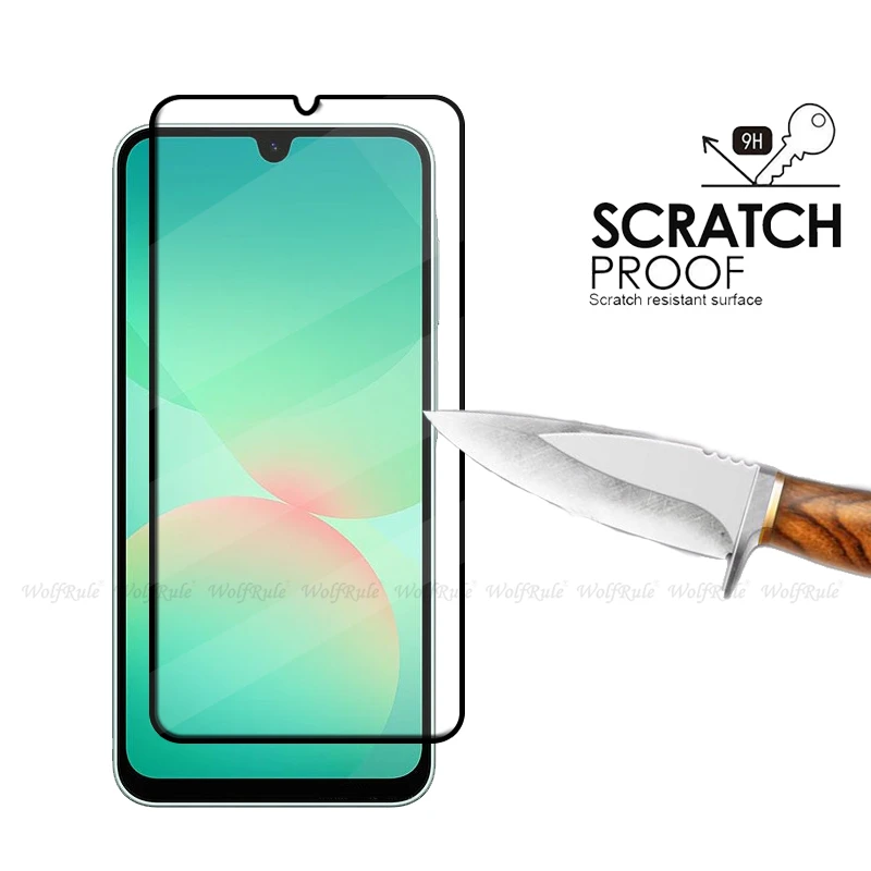 Full Cover HD 9H Tempered Glass Screen Protector for Samsung Galaxy A26 (1-4 Pack)