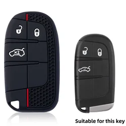 Silicone Car Key Cover Case - Stylish and Protective Keyless Fob Shell Holder (3 Buttons)