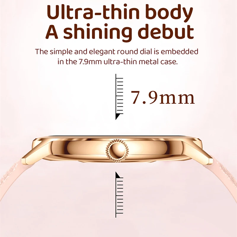 Diamond Band Ultra Thin Smart Watch Women 1.32" AMOLED 466*466 HD Pixel Display Wireless Call Smartwatch Ladies Fashion Watch