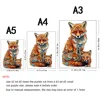 Warm Fox Family Wooden Puzzle Creative Variety Of Special Shapes Creative Gifts For Boys And Girls Birthday Gifts For Adults 5