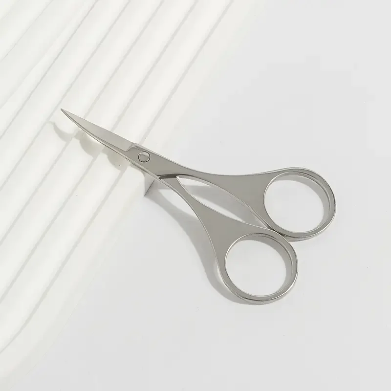 남녀공용 스테인레스 스틸 콧수염 및 코 헤어 트리머, 쉽고 정확한 큐티클 가위..