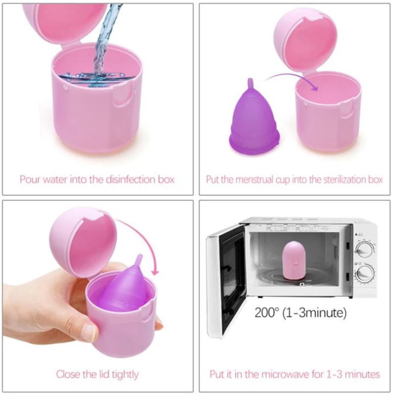 Silicone médico copo menstrual higiene feminina menstruação