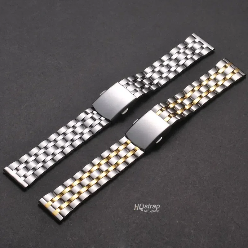 Elegant Stainless Steel Watch Strap - Universal Replacement Wristband Bracelet