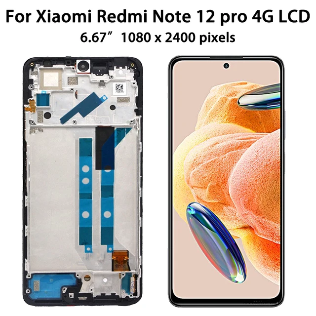 Original AMOLED For Xiaomi Redmi Note 12 Note12 4G 5G 22111317I 22101317C  23021RAAEG LCD Display Touch Screen Digitizer Assembly