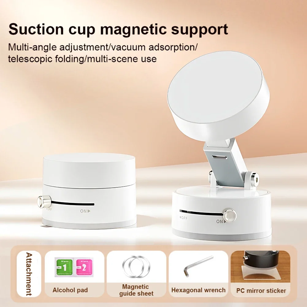 Vacuum Magnetic Suction Cup Phone Holder Folding Swivel Stand Universal Car Vacuum Swivel Stand Multi functional Phone Bracket