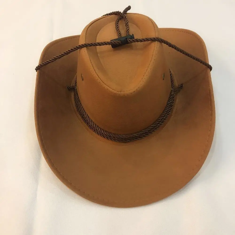 Cowboy Hats Cowgirl Hats Cowboy Hat Spring Summer Man Caps Shade Horse Riding Outdoor Solid Color 1pc