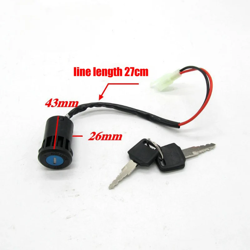 Motorcycle Ignition Switch Universal Waterproof Electric Door Lock Electric Start Atv Key for Honda Yamaha Suz
