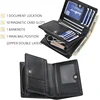 Luxury Brand Men Short Wallet Vertical Multi-card Position Snap Coin Purse Fashionable Youth Card Bag Male PU Solid Color Clutch 4