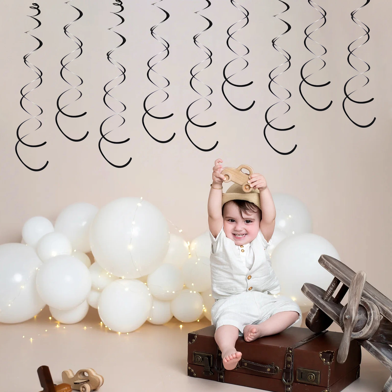 Set Da 12 Pezzi Per La Festa Di Compleanno Baby Shower Party Hanging Swirls Decor Hanging Swirl Decorazioni Decorazioni Per La Settimana Della Farmaci