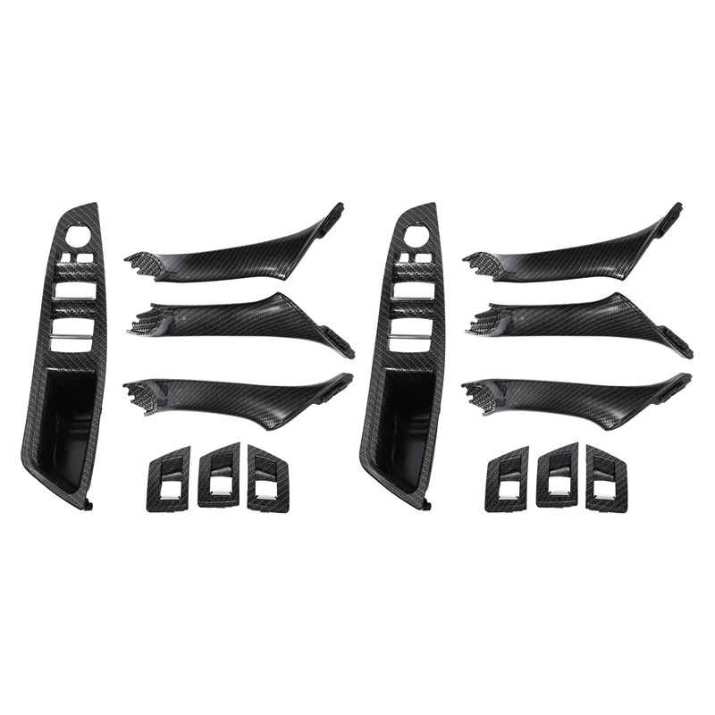 

14PCS Right Hand Drive RHD for BMW 5 Series F10 F11 Car Interior Door Handle Inner Panel Pull Trim Cover Armrest