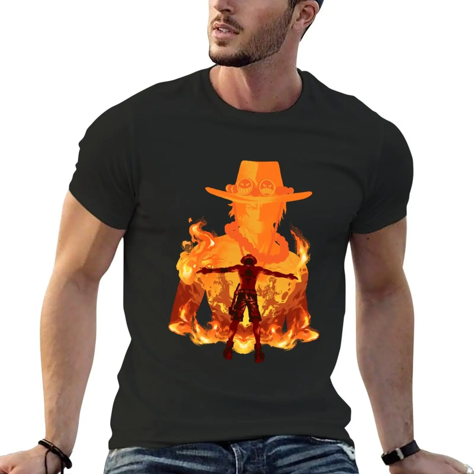

Fire Fist Ace T-Shirt blank t shirts boys t shirts sports fan t-shirts Blouse oversized t shirts for men