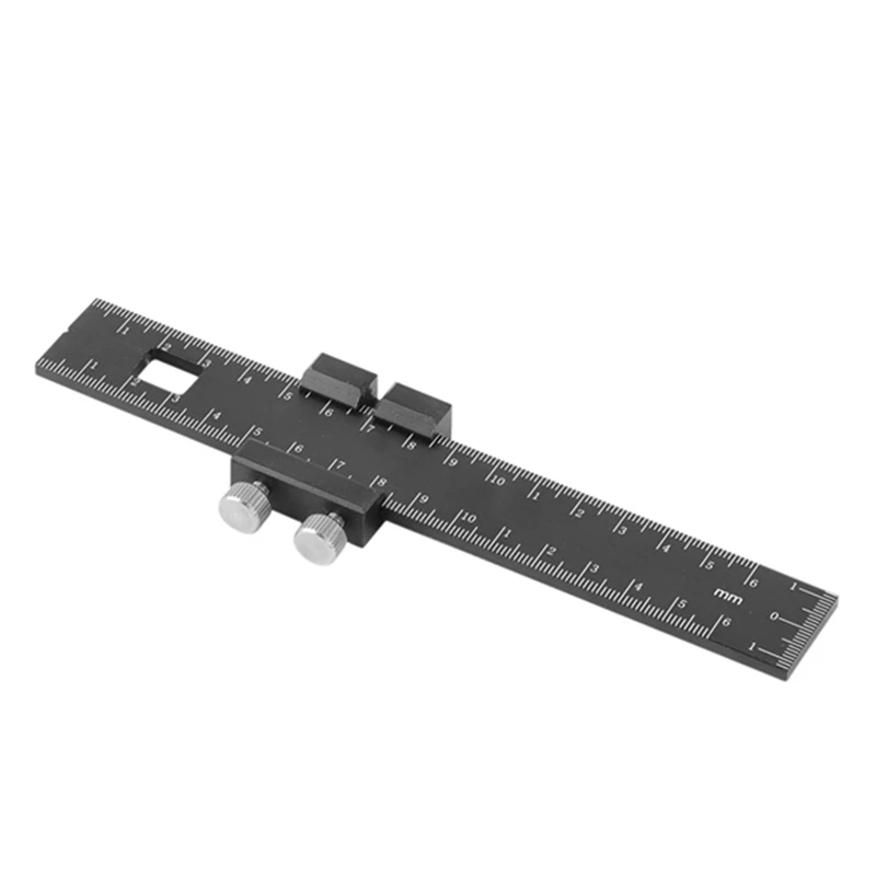 

Carpenter's Ruler Ruler Inch T-Rail Ruler Marking Measuring Ruler With Slide Stops