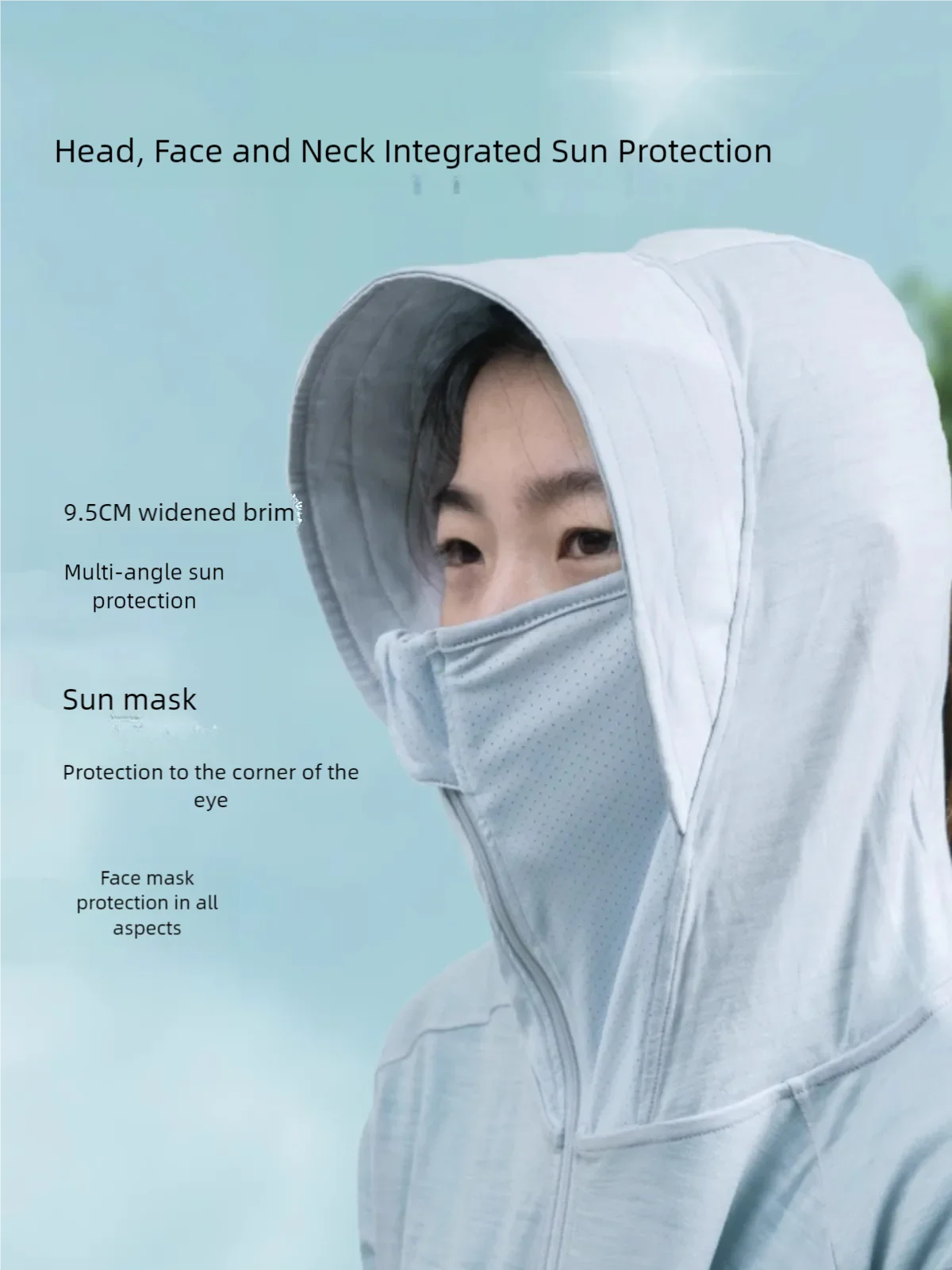 100% 메리노 울 사이클링 여성 UPF50 케이프 UV 보호 통기성 코트, 전문 러닝 자외선 차단