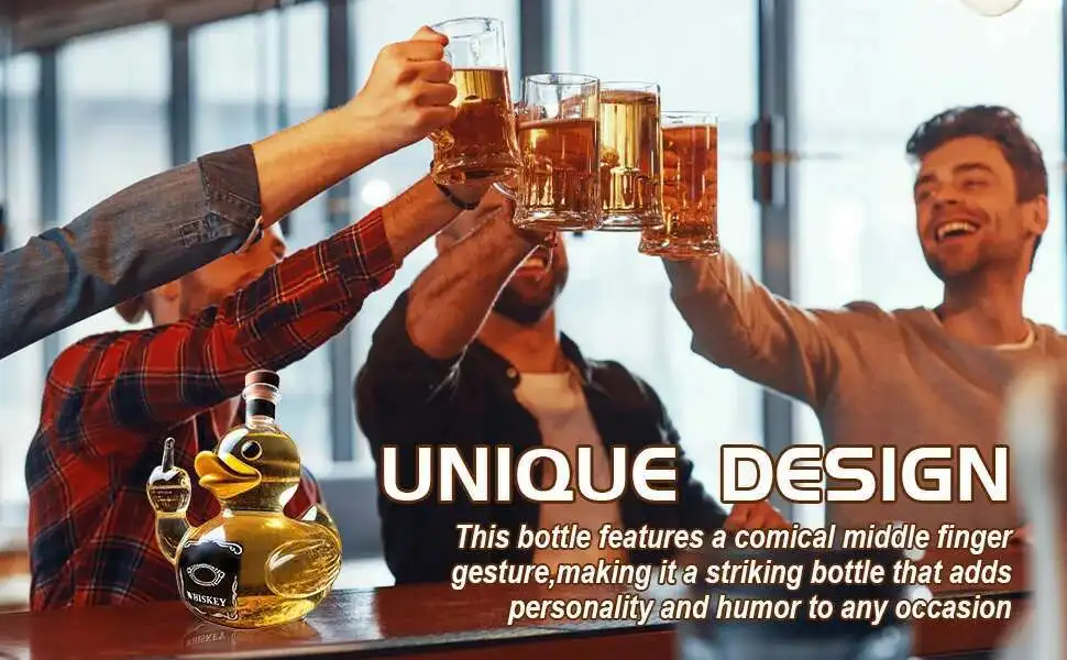 Prank Duck Decanter Decoration for Bar Office Home