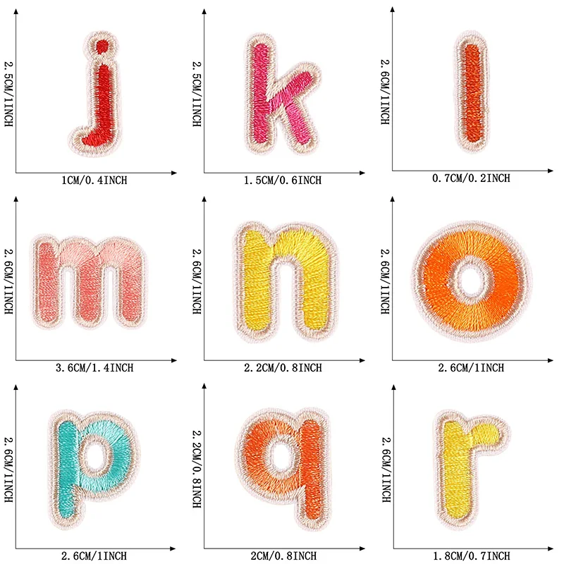 Miniblings Lettera iniziali Alfabeto ABC Hotfix Patch 5 cm di Patch Lettera T Toppe termoadesive I Bambini ASSE Patch per la Stiratura