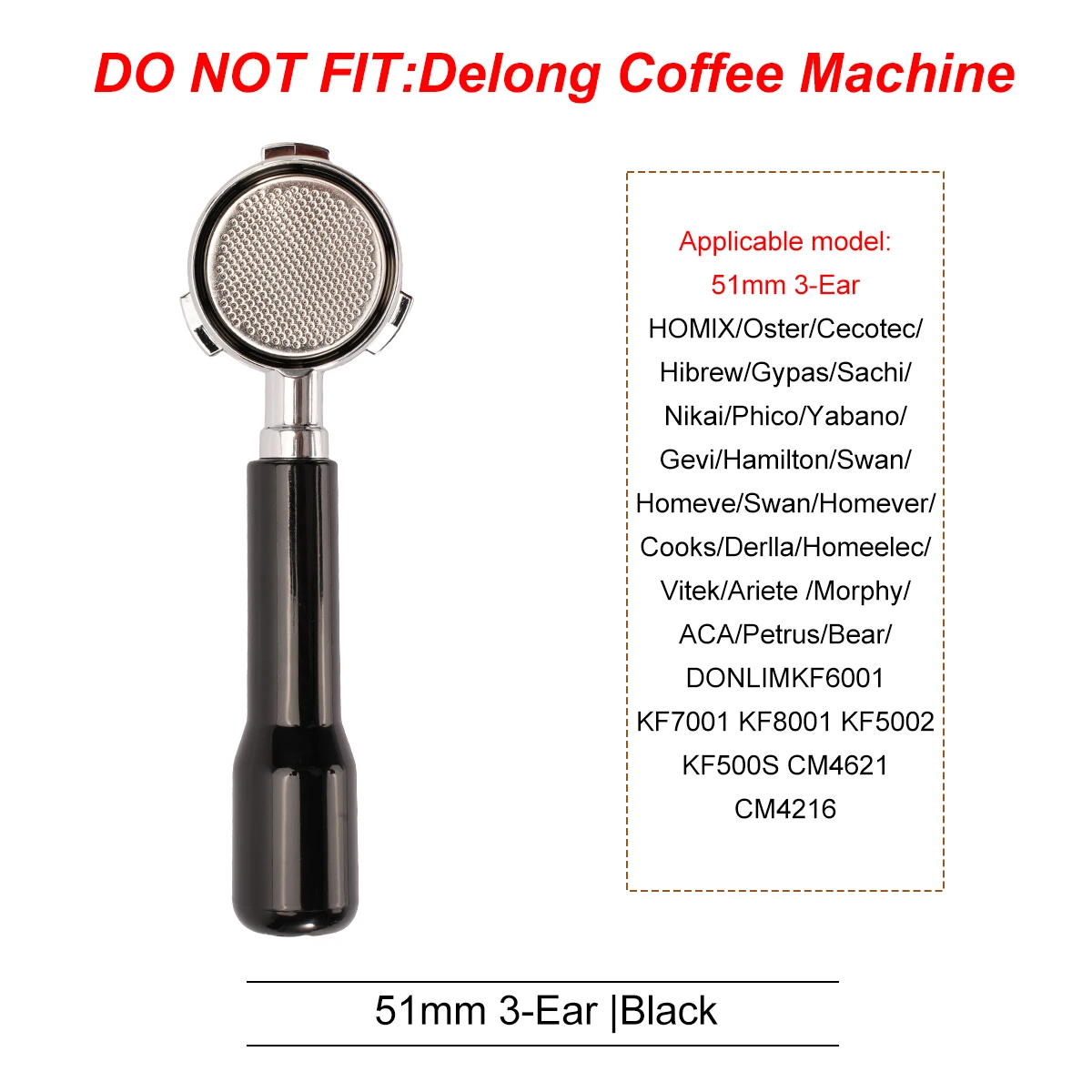 51mm 3Ear Black