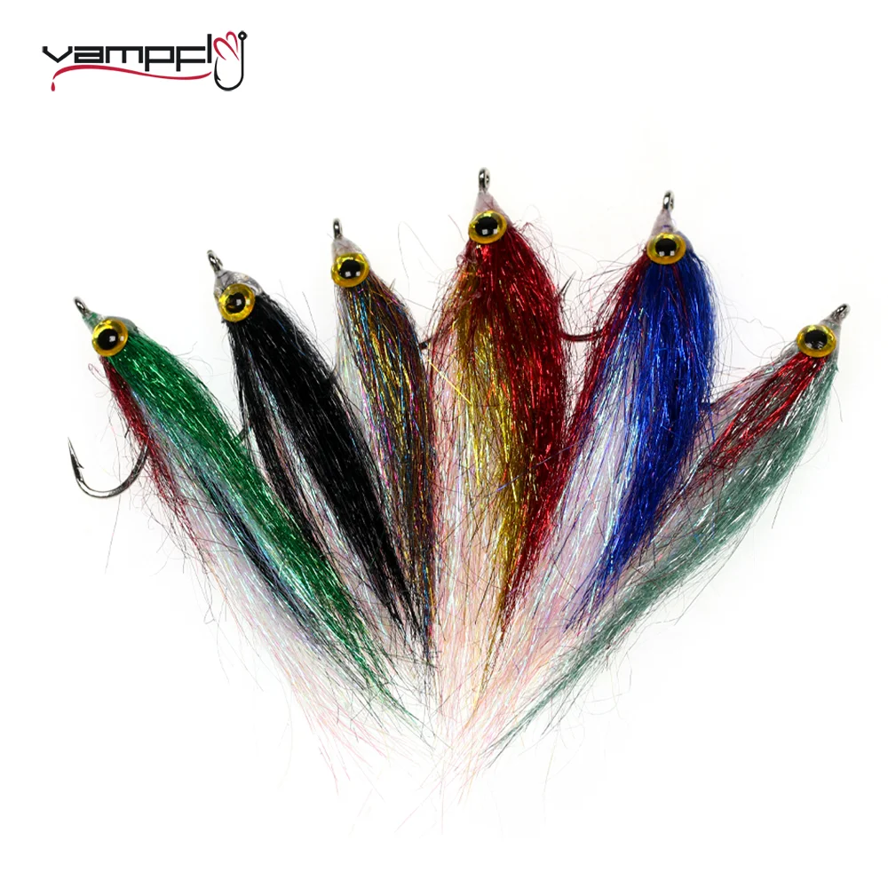 Vampfly Wounded Ice Dub Minnow Flies Slowly Sinking Carbon Steel