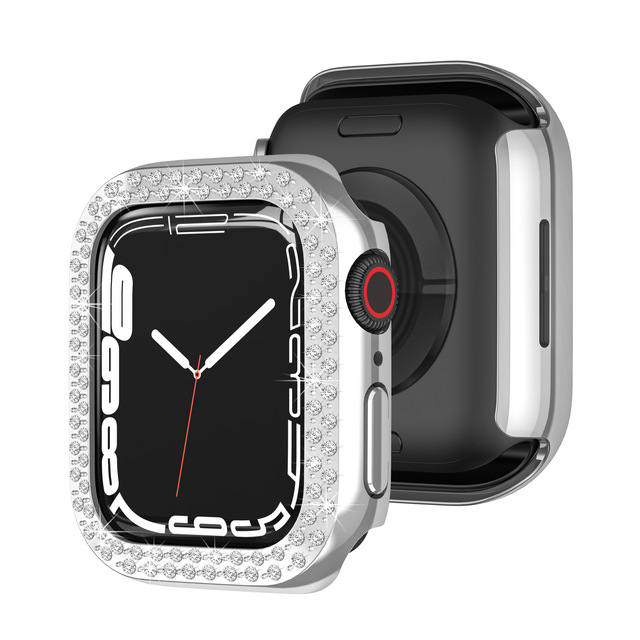 Case For Apple watch 45mm 44mm 40mm 42mm 38mm Accessories Bling Bumper Protector Cover iWatch series 3 4 5 6 se 7 41mm