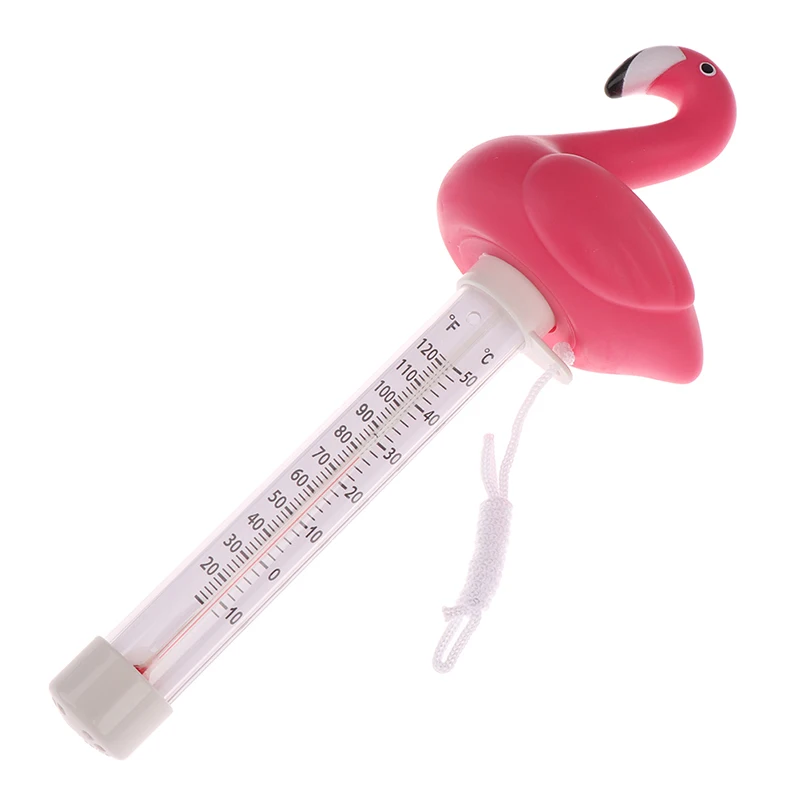 

1PC Swimming Pool Thermometer Water Cartoon Flamingo Shape