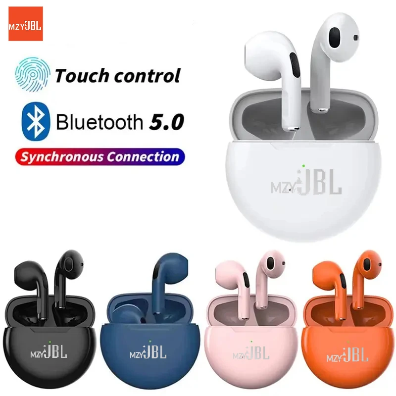 

mzyJBL Air Pro 6 TWS Wireless Bluetooth Earphones Mini In Ear Sport Waterproof Headphones Earbuds Hifi Stereo With Microphone