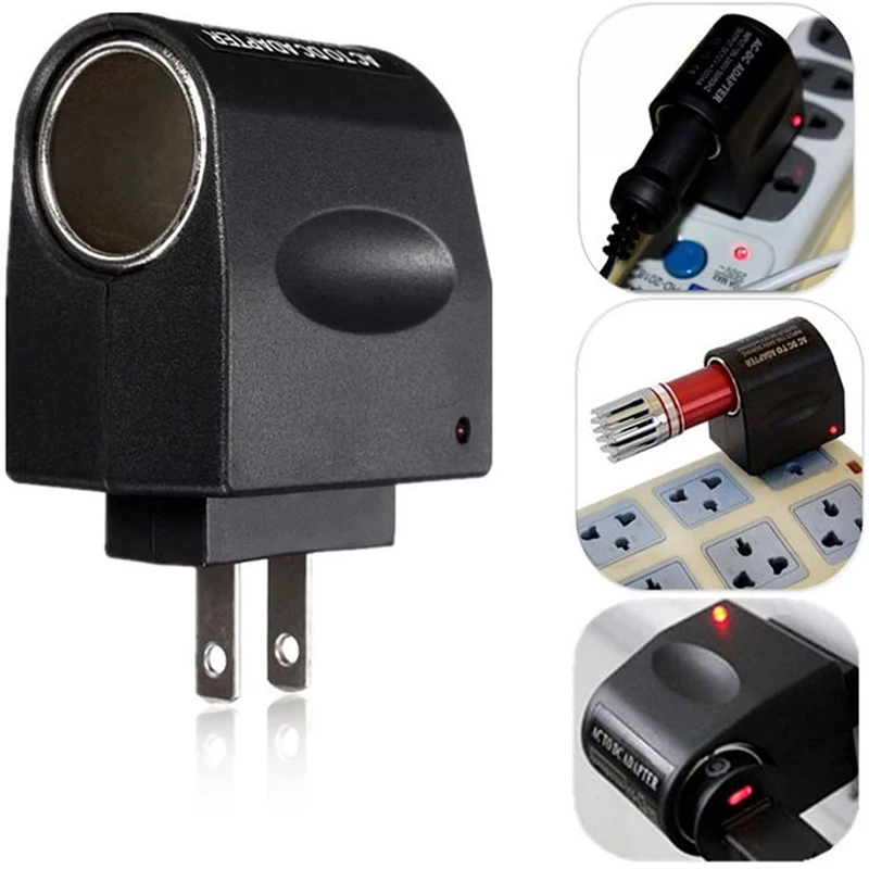 AC 220V to DC 12V Car Cigarette Lighter Charger Power Converter