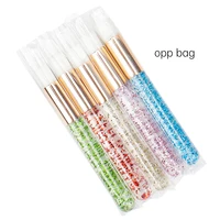 Brosse de nettoyage pour cils, brosse à cils en cristal, outils de maquillage pour extensions de cils, dissolvant de points noirs, 20 pièces 3
