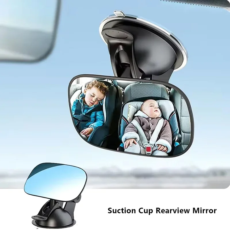 Ayarlanabilir Araba Bebek Dikiz Aynası Bebek Arka Koltuk Dikiz Aynası 2'si 1 Arada Mini Güvenlik Çocuk Bebek Çocuk Dışbükey Görüş Aynası