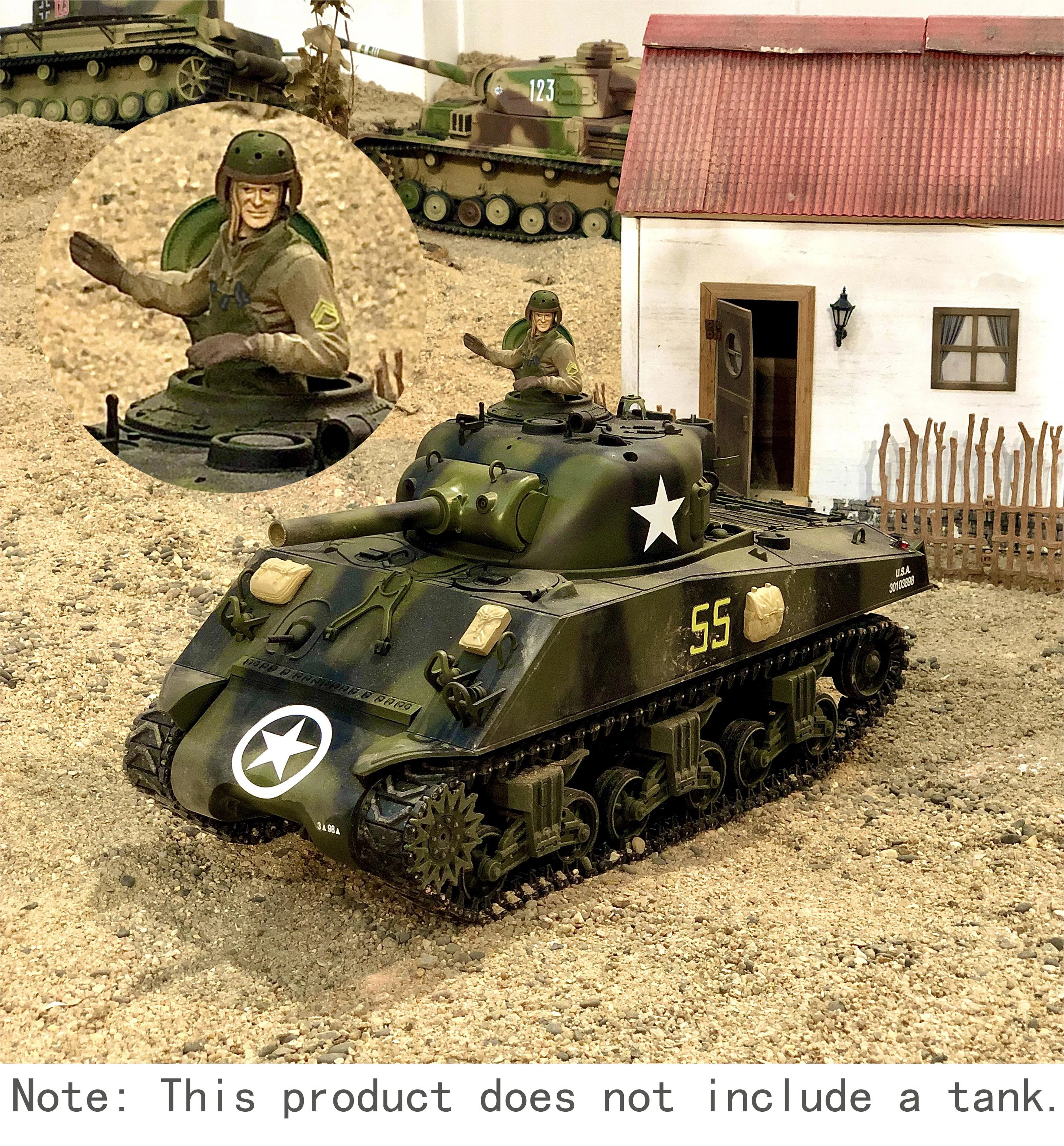 COOLBANK 1/16 WWII U.S.A. Vehicle Captain 1938 HLC-0003 Army Soldier Military themes Model figure soldier( For US. Stuart M5A1 ) 6