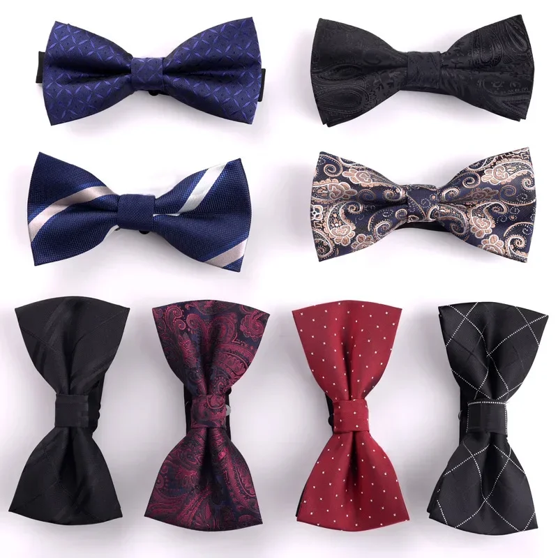 

Groom's bow tie fashionable male British formal wedding bow tie Wedding bow tie male bow tie