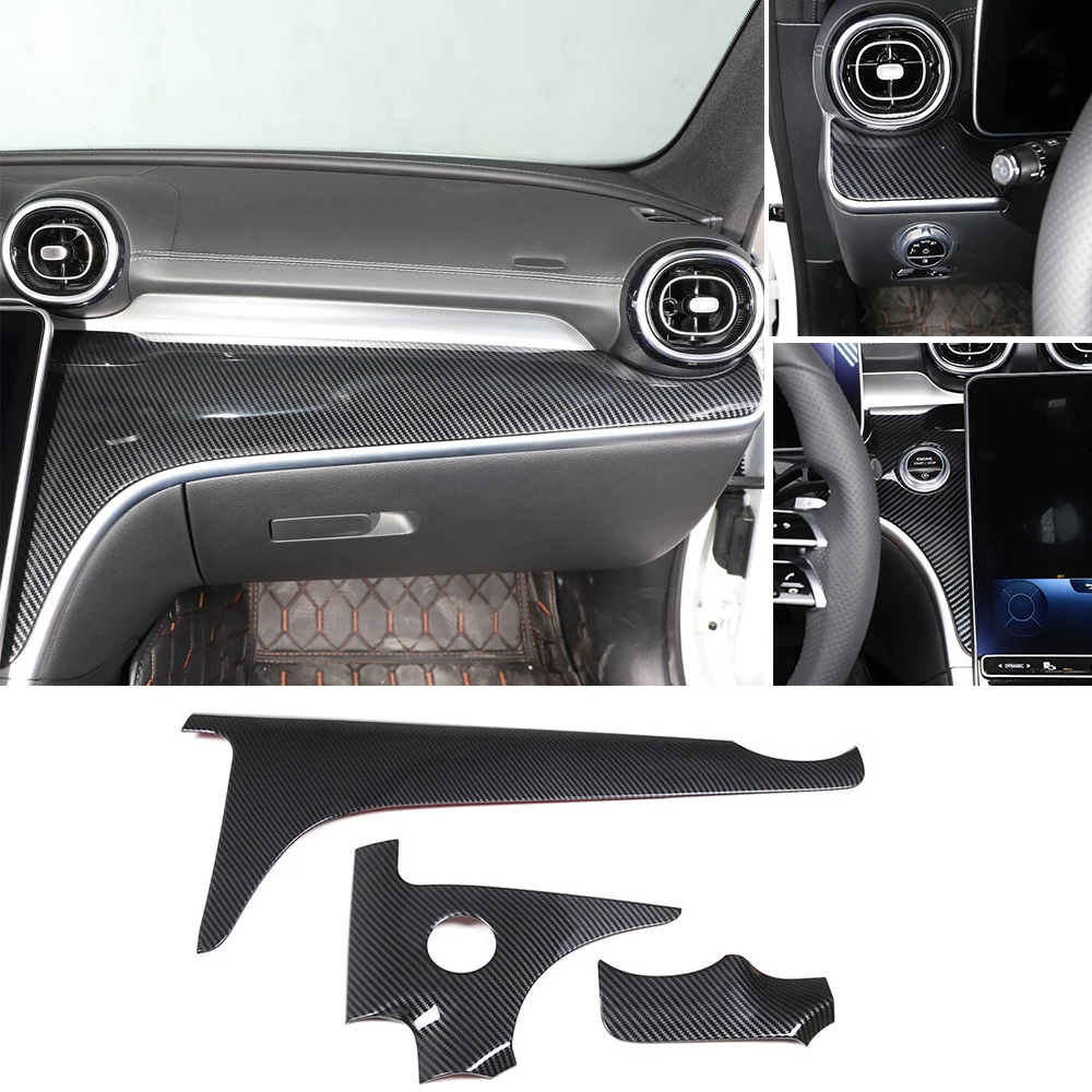 

Fit for Mercedes Benz C W206 2022 2023 Car Center Console Dashboard Panel Decorative Cover Trim ABS Interior Auto Accessories