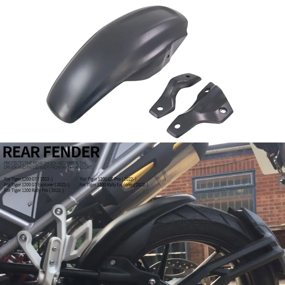 

For Tiger 1200 Tiger1200 GT Pro Rally Explorer 2022 2023- Motorcycle Rear Fender Mudguard ​Tire Hugger Splash Guard