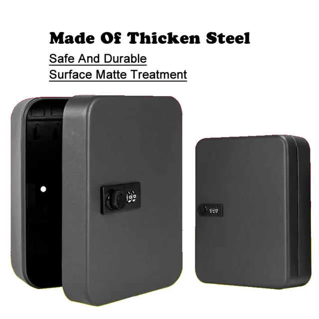 Password Multi Key Lock Box Keys Safe Storage Box Lock Spare Car Keys Organizer Box For Home Office Factory Store Use 5