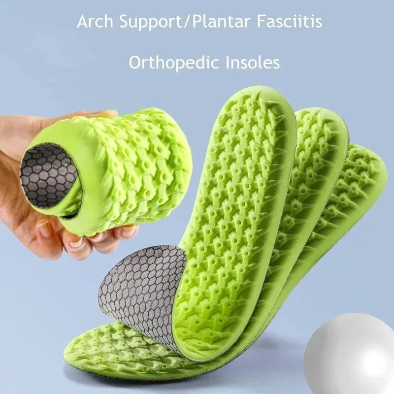 1 pair Soft breathable highly elastic sports insole Arch support orthotic insole Relieve leg fatigue insole Shoe accessories